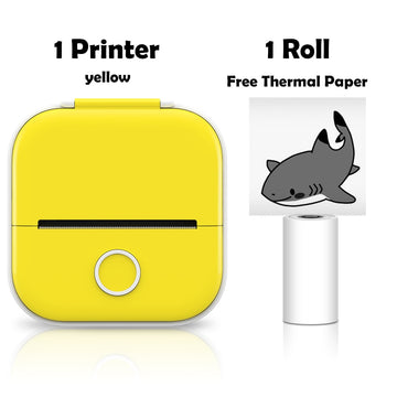 Mini Portable Printer Blue & Yellow